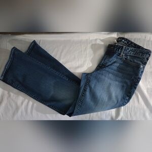 Eddie Bauer Boot Cut Jeans Curvy Fit Sz 12 Mid Rise Medium Wash